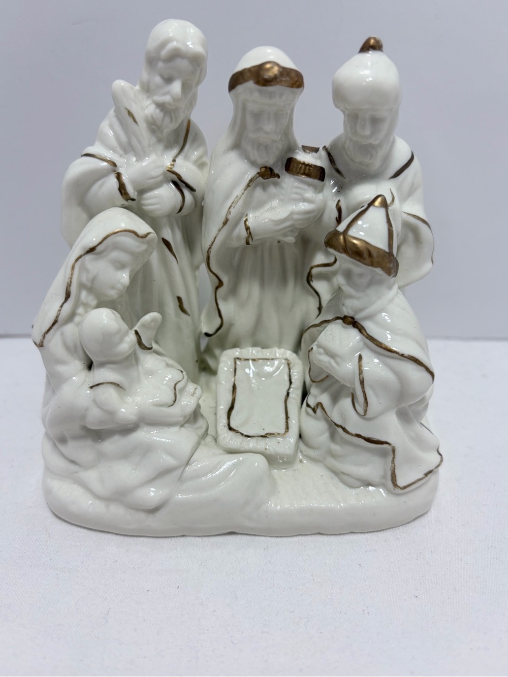 Vintage Porcelain Nativity Figurine Christmas Baby Jesus Nativity